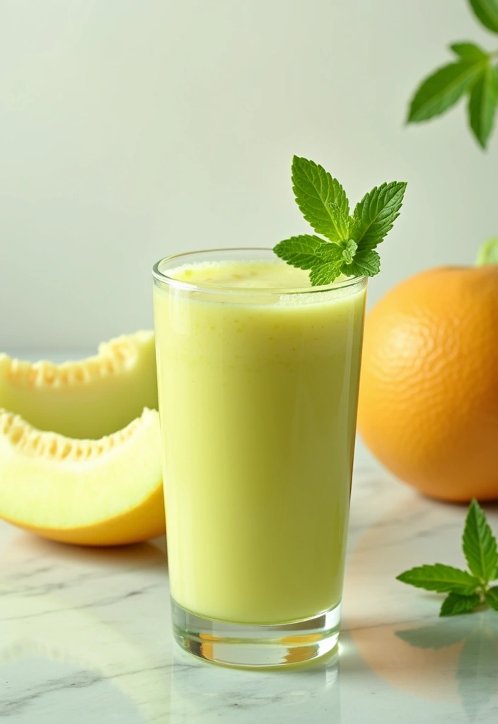 25 Smoothie Recipes for Hormone Balance and Overall Wellness 109 25 Smoothie Recipes for Hormone Balance and Overall Wellness - 17. Honeydew Mint Smoothie