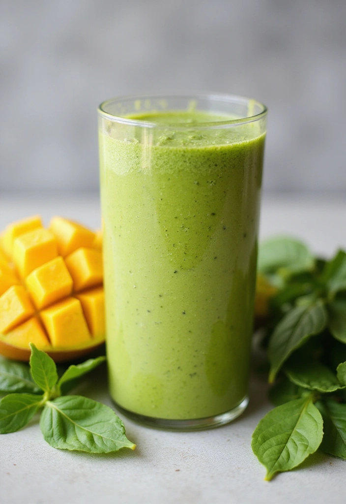 25 Smoothie Recipes for Hormone Balance and Overall Wellness 57 25 Smoothie Recipes for Hormone Balance and Overall Wellness - 9. Spinach Mango Smoothie