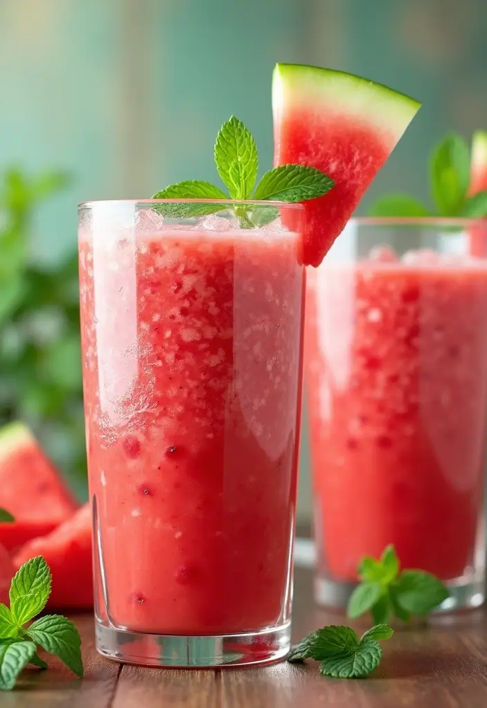 25 Smoothie Recipes with Apple Juice That Taste Naturally Sweet 58 25 Smoothie Recipes with Apple Juice That Taste Naturally Sweet - 10. Watermelon Mint Smoothie
