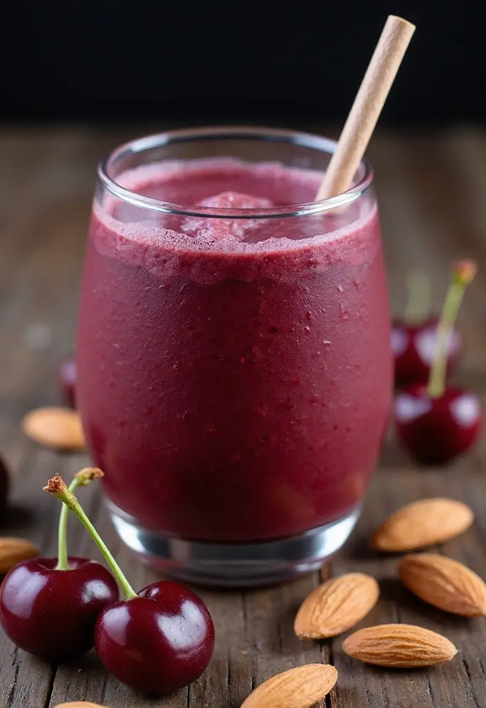 25 Smoothie Recipes with Apple Juice That Taste Naturally Sweet 63 25 Smoothie Recipes with Apple Juice That Taste Naturally Sweet - 11. Cherry Almond Smoothie