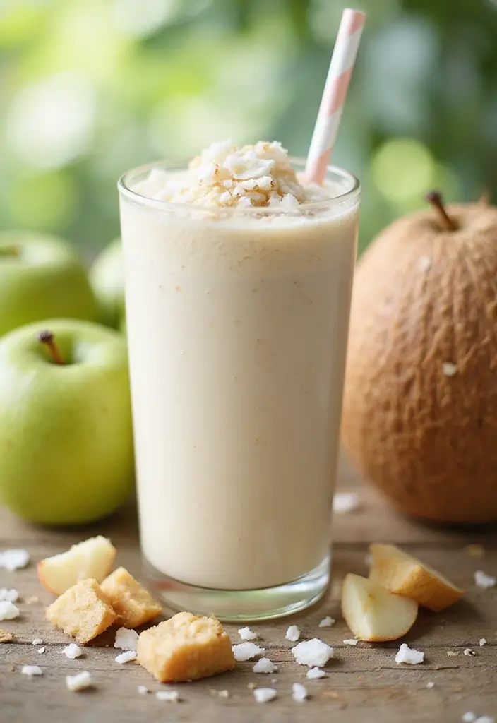 25 Smoothie Recipes with Apple Juice That Taste Naturally Sweet 73 25 Smoothie Recipes with Apple Juice That Taste Naturally Sweet - 13. Coconut Apple Smoothie