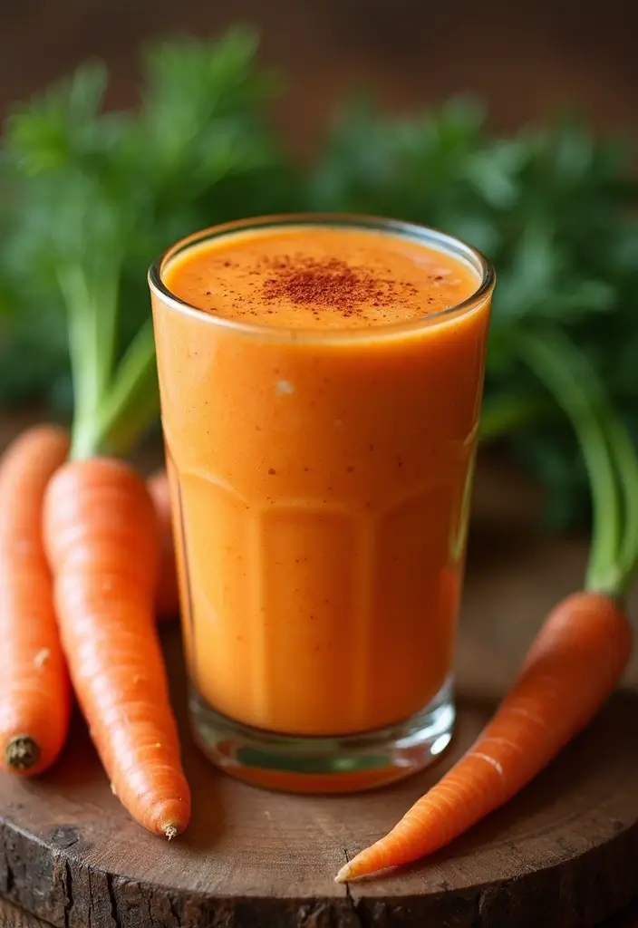 25 Smoothie Recipes with Apple Juice That Taste Naturally Sweet 80 25 Smoothie Recipes with Apple Juice That Taste Naturally Sweet - 14. Spiced Carrot Smoothie