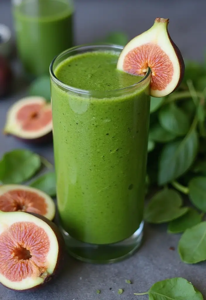 25 Smoothie Recipes with Apple Juice That Taste Naturally Sweet 124 25 Smoothie Recipes with Apple Juice That Taste Naturally Sweet - 22. Fig and Spinach Smoothie