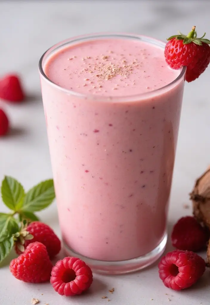 25 Smoothie Recipes with Apple Juice That Taste Naturally Sweet 131 25 Smoothie Recipes with Apple Juice That Taste Naturally Sweet - 23. Raspberry Coconut Smoothie