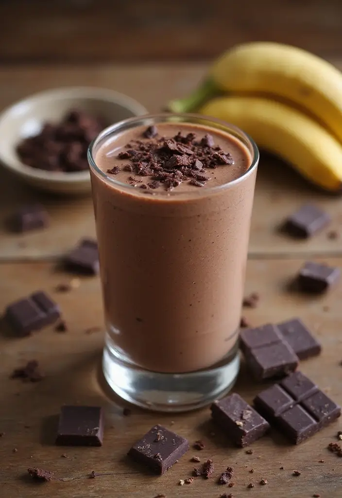 25 Smoothie Recipes with Apple Juice That Taste Naturally Sweet 34 25 Smoothie Recipes with Apple Juice That Taste Naturally Sweet - 6. Chocolate Banana Smoothie