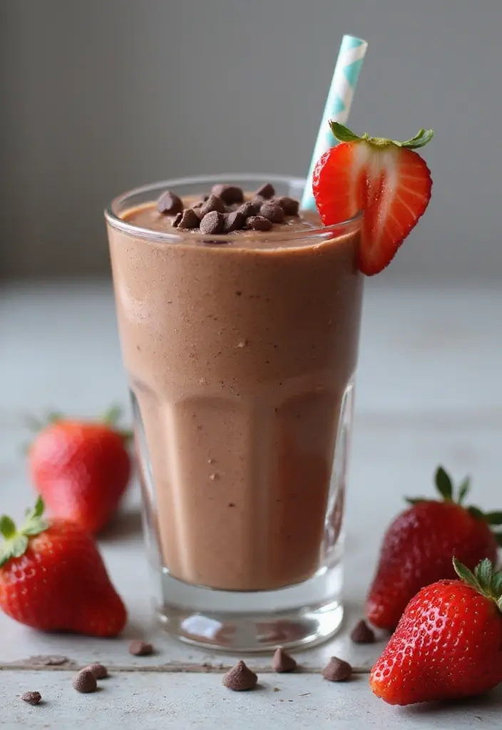 25 Smoothie Recipes with Greek Yogurt for a Thick, Creamy Texture 125 25 Smoothie Recipes with Greek Yogurt for a Thick, Creamy Texture - 19. Chocolate Strawberry Smoothie