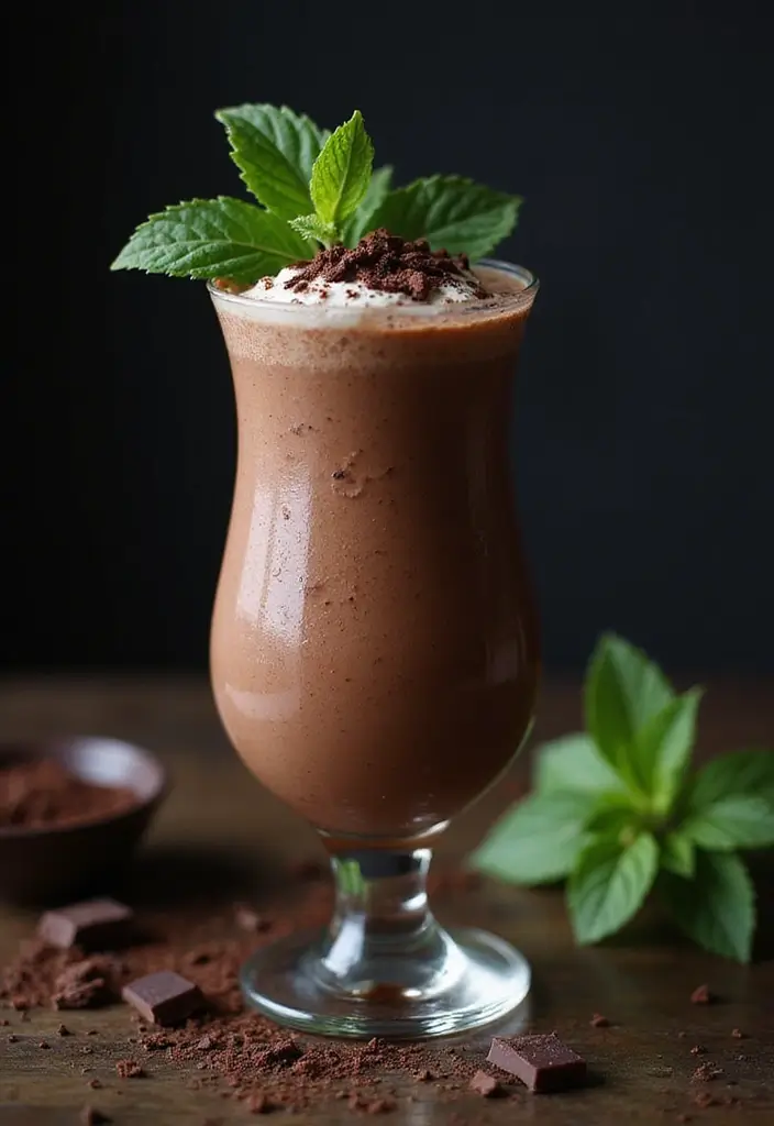 25 Smoothie Recipes with Greek Yogurt for a Thick, Creamy Texture 163 25 Smoothie Recipes with Greek Yogurt for a Thick, Creamy Texture - 25. Chocolate Mint Smoothie