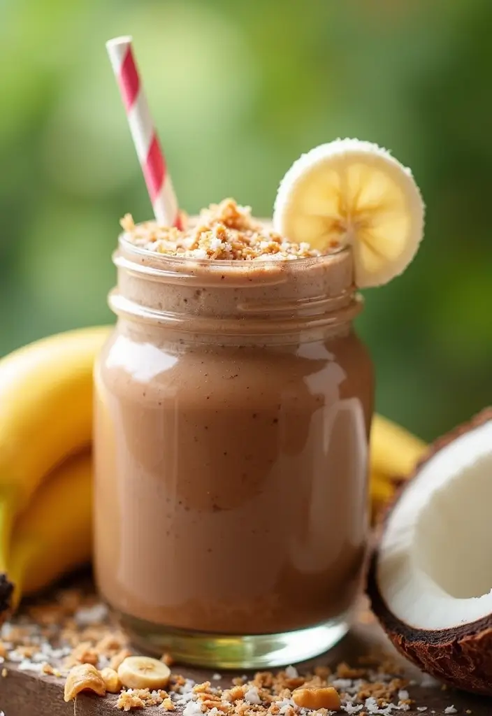 26 Chocolate Peanut Butter Smoothie Recipes for Dessert Lovers 71 26 Chocolate Peanut Butter Smoothie Recipes for Dessert Lovers - 11. Chocolate Peanut Butter Coconut Smoothie