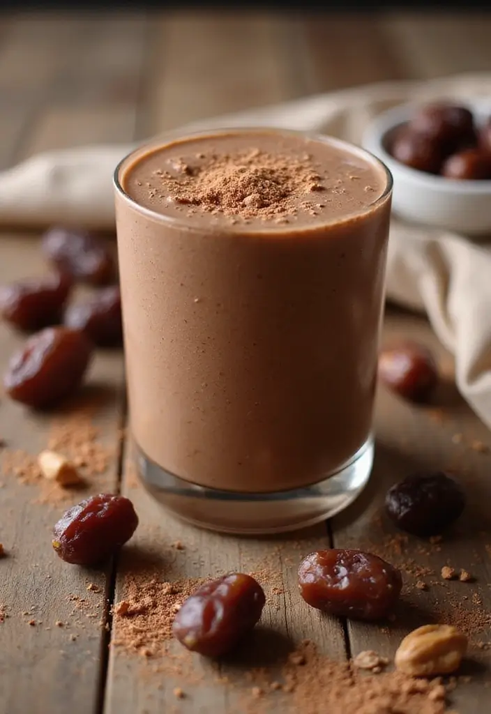 26 Chocolate Peanut Butter Smoothie Recipes for Dessert Lovers 99 26 Chocolate Peanut Butter Smoothie Recipes for Dessert Lovers - 15. Chocolate Peanut Butter Date Smoothie