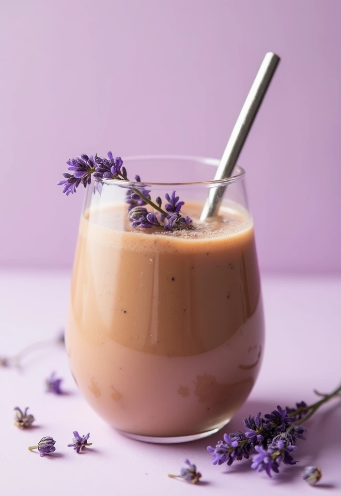 26 Chocolate Peanut Butter Smoothie Recipes for Dessert Lovers 120 26 Chocolate Peanut Butter Smoothie Recipes for Dessert Lovers - 18. Chocolate Peanut Butter Lavender Smoothie