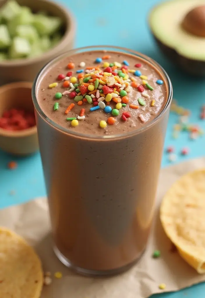 26 Chocolate Peanut Butter Smoothie Recipes for Dessert Lovers 127 26 Chocolate Peanut Butter Smoothie Recipes for Dessert Lovers - 19. Chocolate Peanut Butter Taco Smoothie
