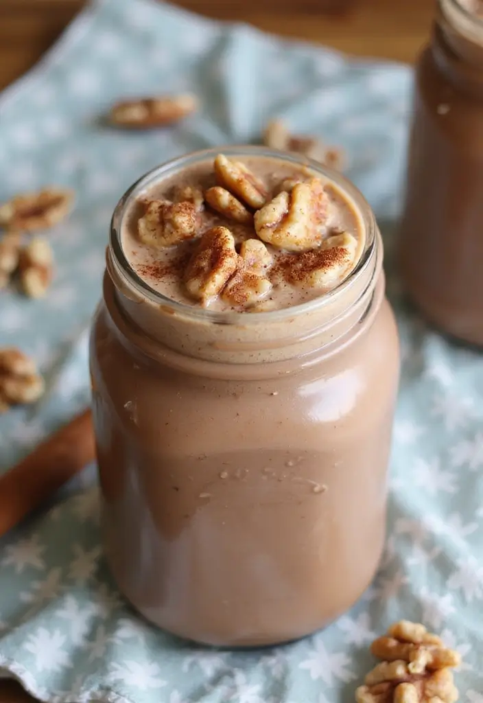 26 Chocolate Peanut Butter Smoothie Recipes for Dessert Lovers 155 26 Chocolate Peanut Butter Smoothie Recipes for Dessert Lovers - 23. Chocolate Peanut Butter Cinnamon Roll Smoothie