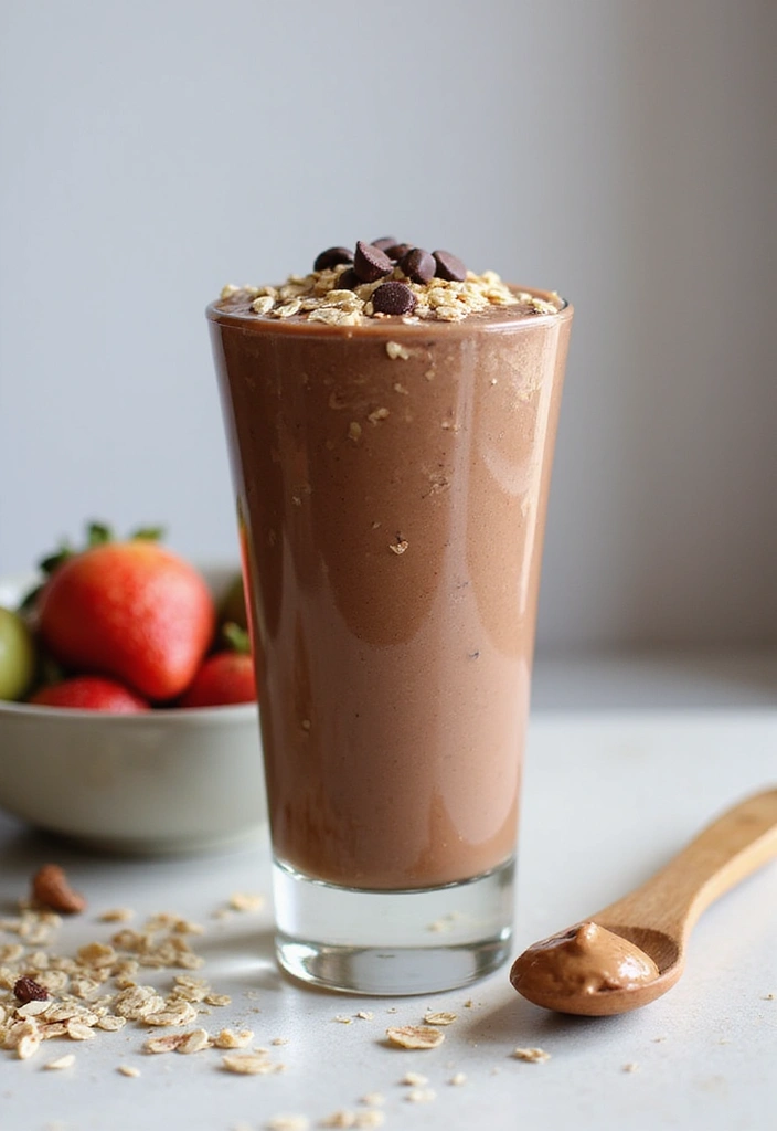 26 Chocolate Peanut Butter Smoothie Recipes for Dessert Lovers 29 26 Chocolate Peanut Butter Smoothie Recipes for Dessert Lovers - 5. Chocolate Peanut Butter Oatmeal Smoothie