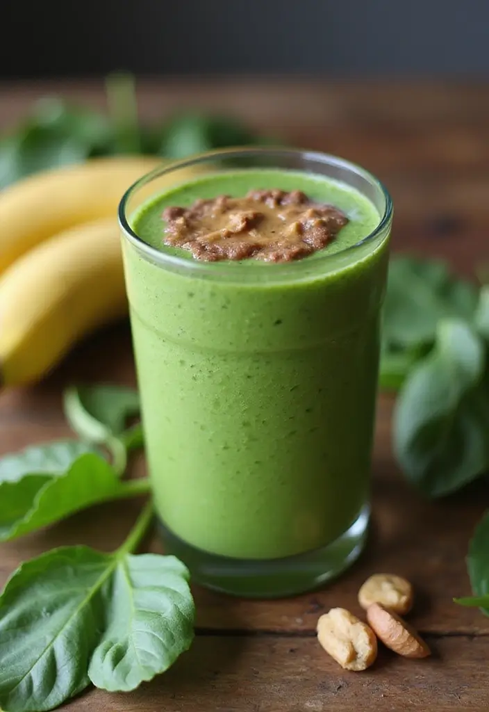 26 Chocolate Peanut Butter Smoothie Recipes for Dessert Lovers 36 26 Chocolate Peanut Butter Smoothie Recipes for Dessert Lovers - 6. Chocolate Peanut Butter Green Smoothie