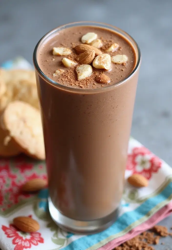26 Chocolate Peanut Butter Smoothie Recipes for Dessert Lovers 57 26 Chocolate Peanut Butter Smoothie Recipes for Dessert Lovers - 9. Chocolate Peanut Butter Almond Smoothie