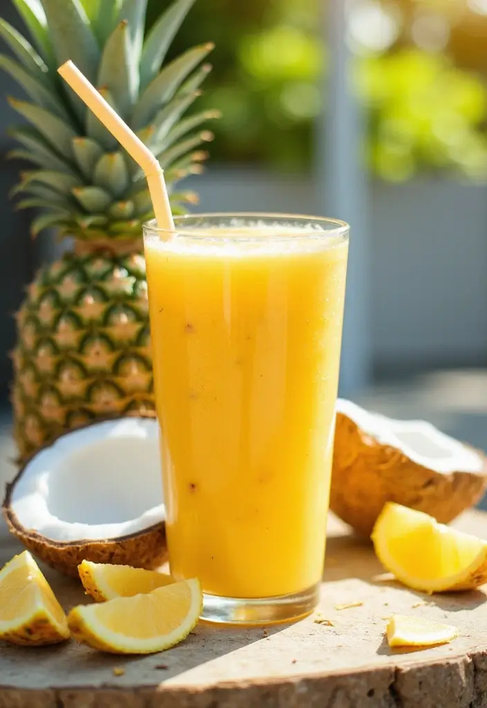 26 Easy 3-Ingredient Smoothie Recipes Anyone Can Make in Minutes - 18. Piña Colada Smoothie