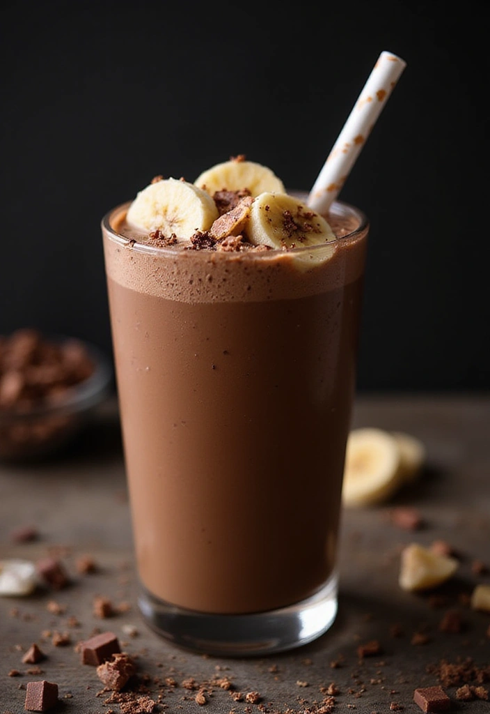 26 Easy 3-Ingredient Smoothie Recipes Anyone Can Make in Minutes - 7. Choco Banana Protein Shake