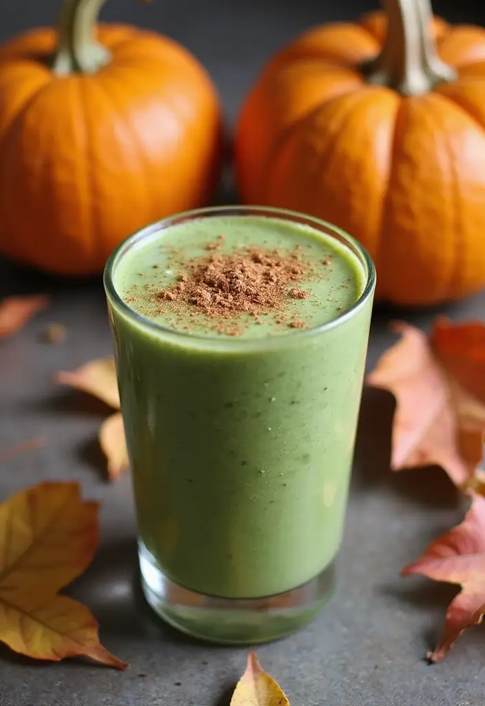 26 Green Smoothie Recipes without Banana That Still Taste Amazing 75 26 Green Smoothie Recipes without Banana That Still Taste Amazing - 13. Pumpkin and Spinach Smoothie