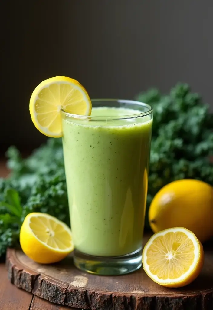26 Green Smoothie Recipes without Banana That Still Taste Amazing 96 26 Green Smoothie Recipes without Banana That Still Taste Amazing - 16. Avocado and Kale Smoothie with Lemon