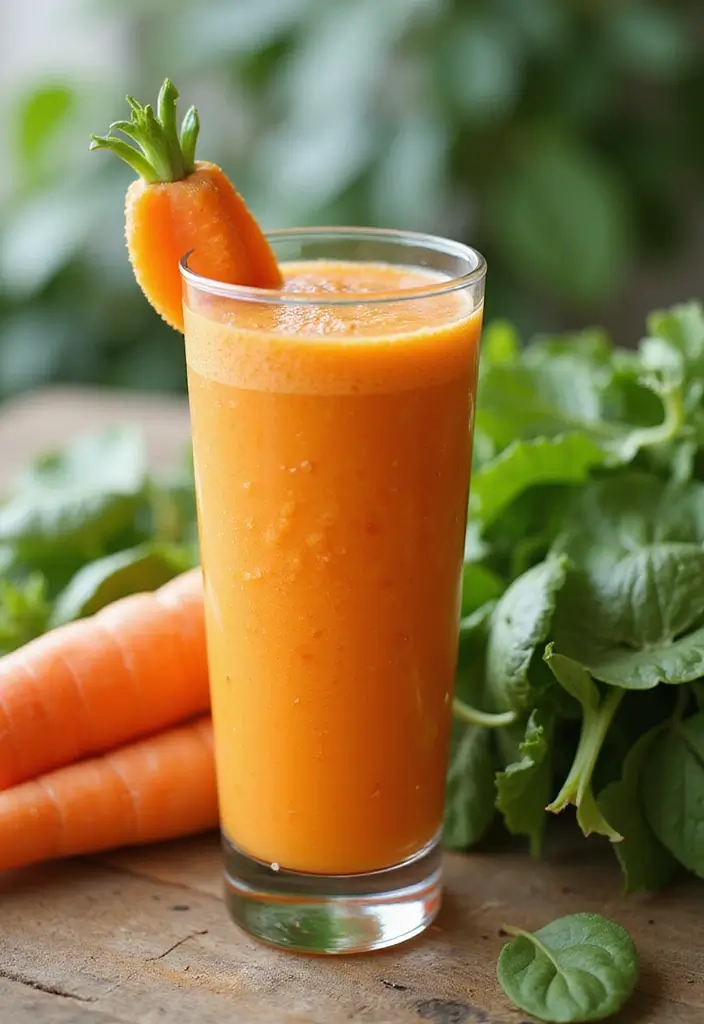 26 Green Smoothie Recipes without Banana That Still Taste Amazing 145 26 Green Smoothie Recipes without Banana That Still Taste Amazing - 23. Carrot and Spinach Smoothie