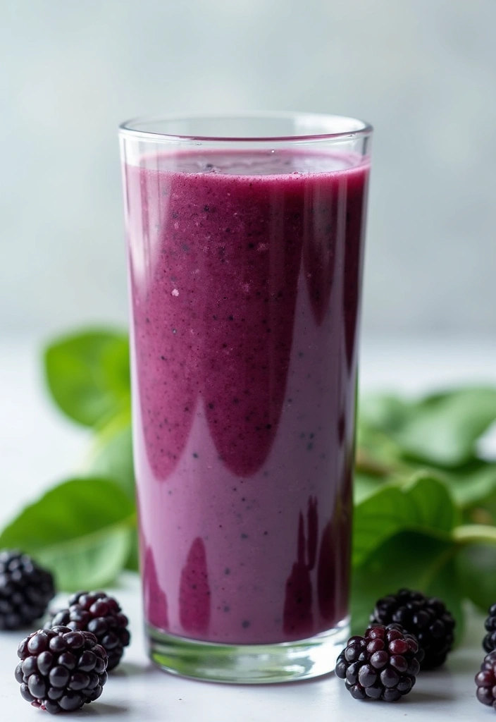 26 Green Smoothie Recipes without Banana That Still Taste Amazing 150 26 Green Smoothie Recipes without Banana That Still Taste Amazing - 24. Blackberry and Spinach Smoothie