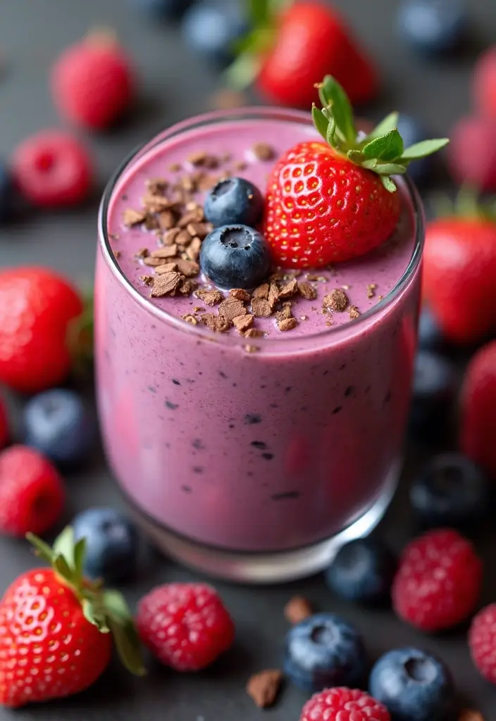 26 Healthy Fruit Smoothie Recipes for Energy and Glow 74 26 Healthy Fruit Smoothie Recipes for Energy and Glow - 12. Cacao Berry Smoothie