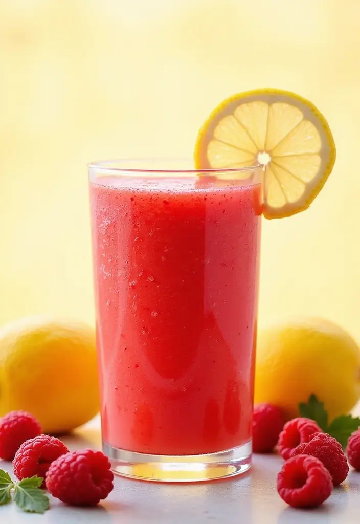 26 Healthy Fruit Smoothie Recipes for Energy and Glow 112 26 Healthy Fruit Smoothie Recipes for Energy and Glow - 18. Raspberry Lemonade Smoothie