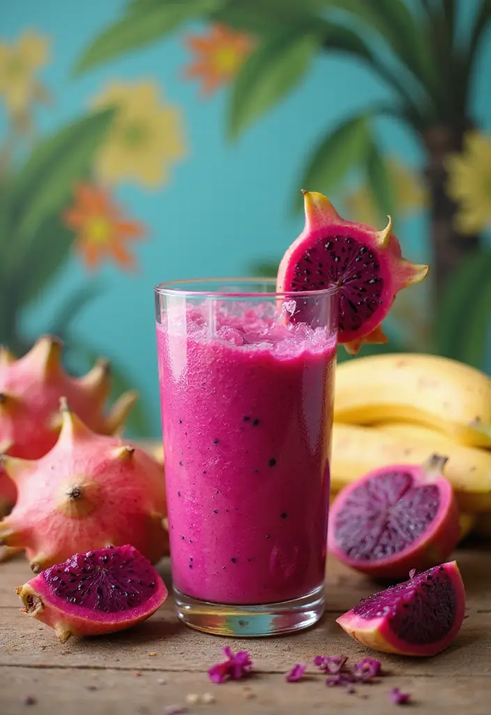 26 Healthy Fruit Smoothie Recipes for Energy and Glow 145 26 Healthy Fruit Smoothie Recipes for Energy and Glow - 23. Dragon Fruit Smoothie