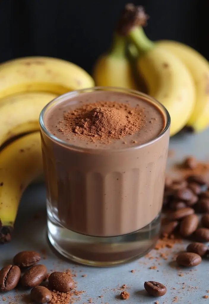 26 Healthy Fruit Smoothie Recipes for Energy and Glow 22 26 Healthy Fruit Smoothie Recipes for Energy and Glow - 4. Chocolate Banana Bliss Smoothie