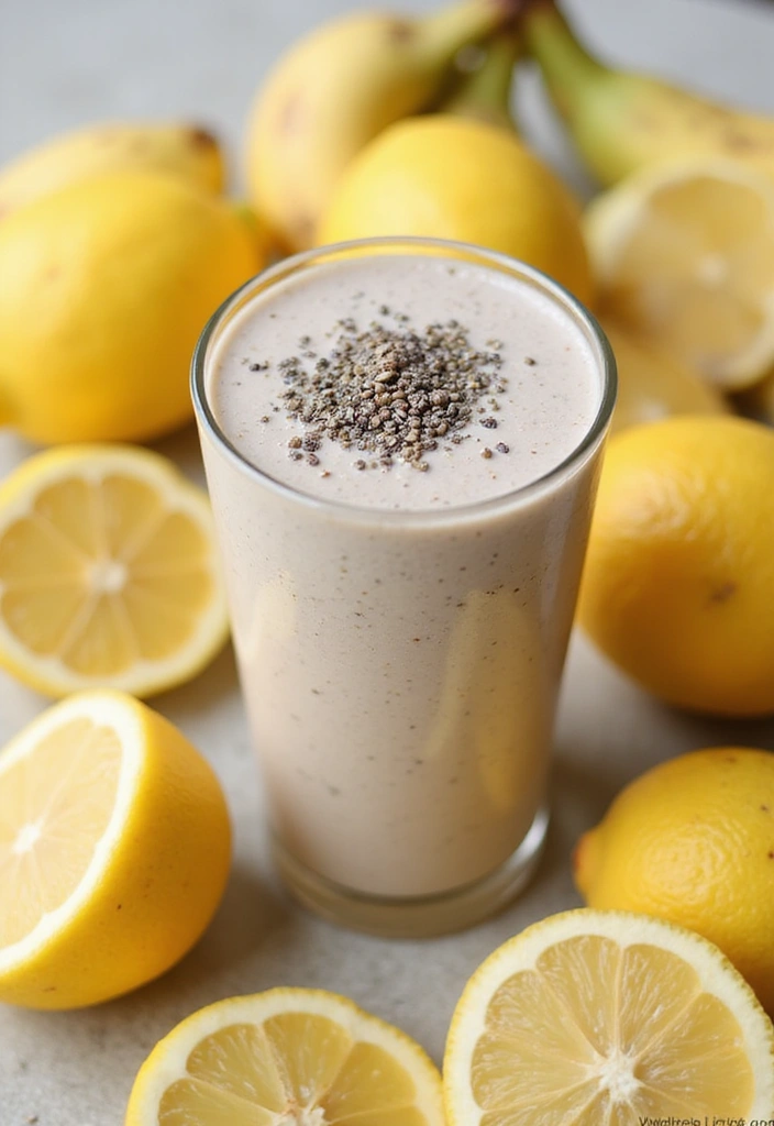 26 Lemon Ginger Smoothie Recipes for Immunity and Digestion 68 26 Lemon Ginger Smoothie Recipes for Immunity and Digestion - 12. Lemon Ginger Chia Seed Smoothie