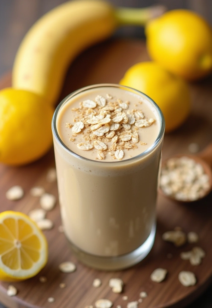 26 Lemon Ginger Smoothie Recipes for Immunity and Digestion 82 26 Lemon Ginger Smoothie Recipes for Immunity and Digestion - 14. Lemon Ginger Oatmeal Smoothie