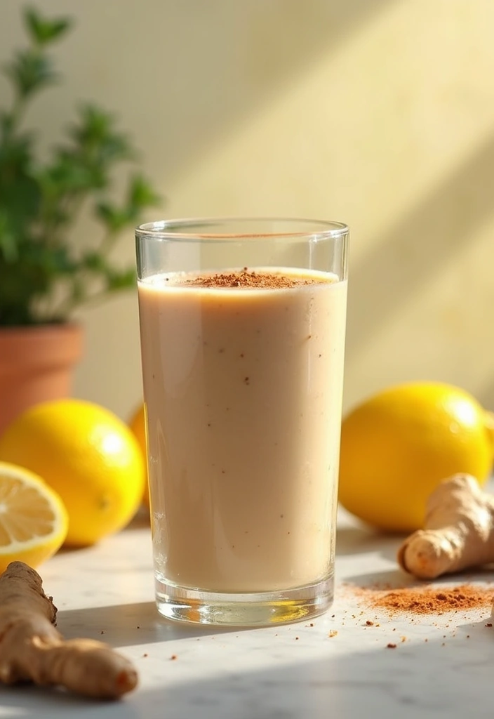 26 Lemon Ginger Smoothie Recipes for Immunity and Digestion 96 26 Lemon Ginger Smoothie Recipes for Immunity and Digestion - 16. Lemon Ginger Protein Smoothie