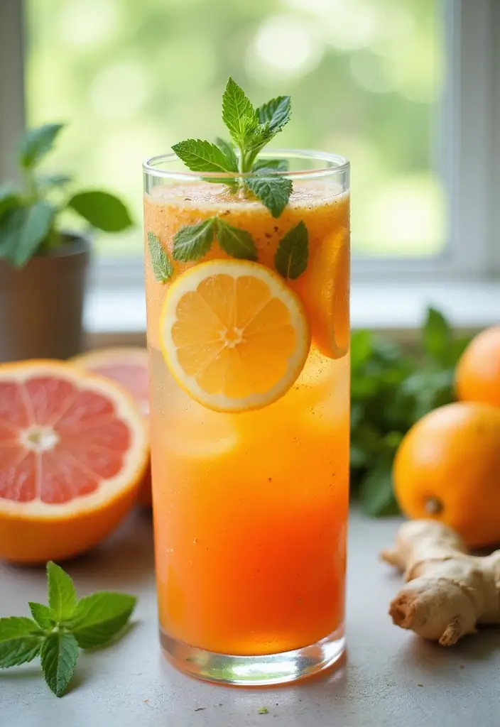 26 Lemon Ginger Smoothie Recipes for Immunity and Digestion 8 26 Lemon Ginger Smoothie Recipes for Immunity and Digestion - 2. Citrus Ginger Blast