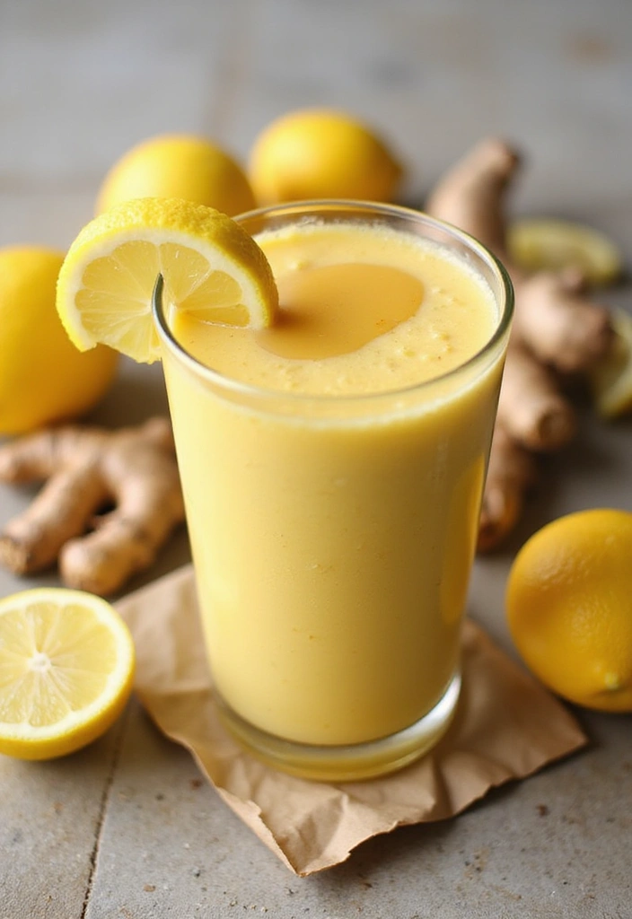 26 Lemon Ginger Smoothie Recipes for Immunity and Digestion 149 26 Lemon Ginger Smoothie Recipes for Immunity and Digestion - 25. Lemon Ginger Smoothie with Honey