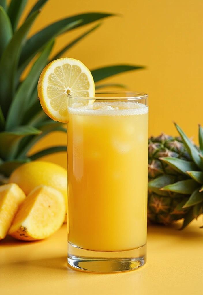 26 Lemon Ginger Smoothie Recipes for Immunity and Digestion 15 26 Lemon Ginger Smoothie Recipes for Immunity and Digestion - 3. Tropical Lemon Ginger Smoothie