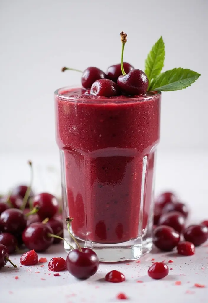 26 Smoothie Recipes with Chia Seeds for a Fiber and Omega-3 Boost 93 26 Smoothie Recipes with Chia Seeds for a Fiber and Omega-3 Boost - 15. Cherry Chia Smoothie