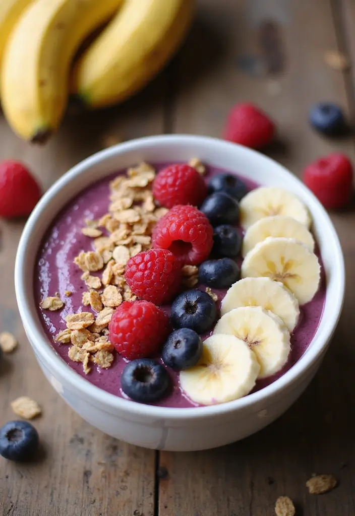 26 Smoothie Recipes with Chia Seeds for a Fiber and Omega-3 Boost 107 26 Smoothie Recipes with Chia Seeds for a Fiber and Omega-3 Boost - 17. Raspberry Chia Smoothie Bowl