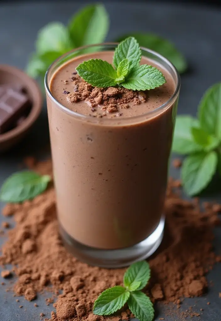 26 Smoothie Recipes with Chia Seeds for a Fiber and Omega-3 Boost 129 26 Smoothie Recipes with Chia Seeds for a Fiber and Omega-3 Boost - 21. Chocolate Mint Chia Smoothie