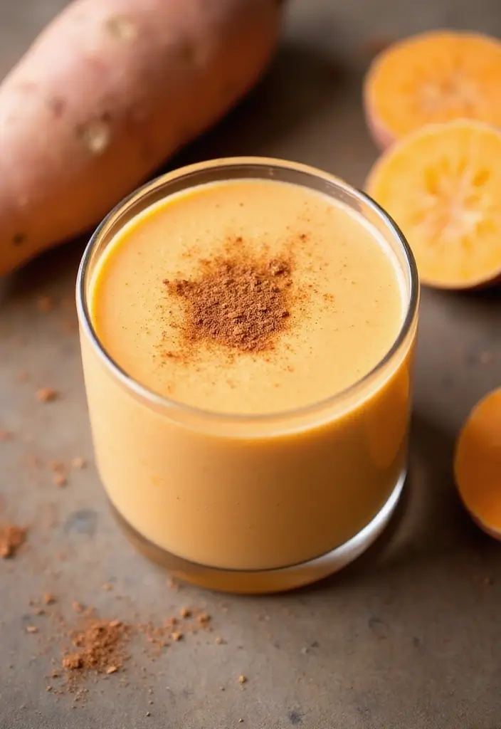 26 Smoothie Recipes with Chia Seeds for a Fiber and Omega-3 Boost 164 26 Smoothie Recipes with Chia Seeds for a Fiber and Omega-3 Boost - 26. Sweet Potato Chia Smoothie