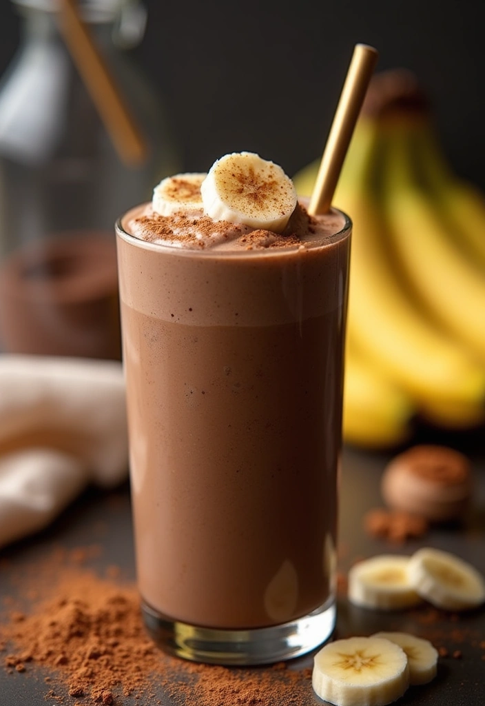 26 Smoothie Recipes with Chia Seeds for a Fiber and Omega-3 Boost 22 26 Smoothie Recipes with Chia Seeds for a Fiber and Omega-3 Boost - 4. Chocolate Chia Banana Smoothie