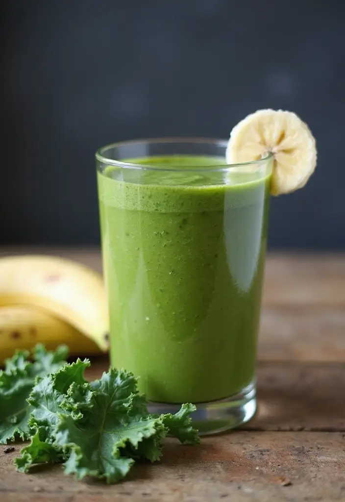 27 Banana Kale Smoothie Recipes for a Nutrient-Packed Drink 1 27 Banana Kale Smoothie Recipes for a Nutrient-Packed Drink - 1. Classic Banana Kale Smoothie