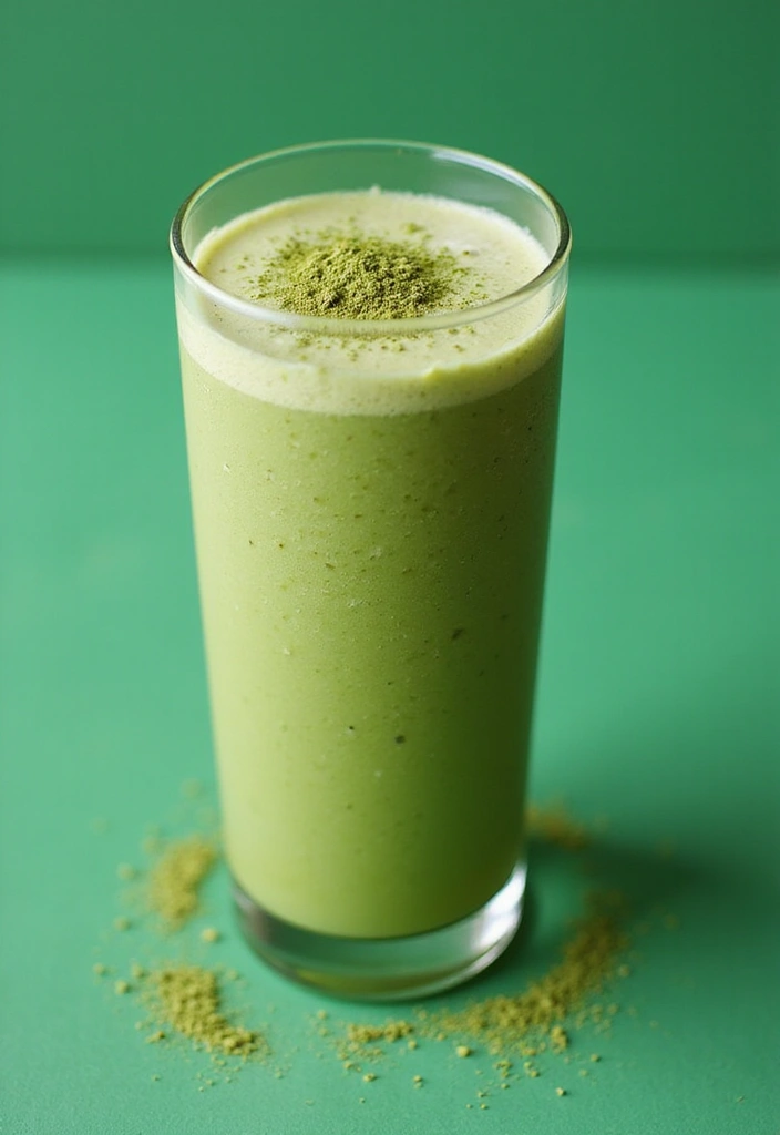 27 Banana Kale Smoothie Recipes for a Nutrient-Packed Drink 55 27 Banana Kale Smoothie Recipes for a Nutrient-Packed Drink - 11. Matcha Banana Kale Smoothie