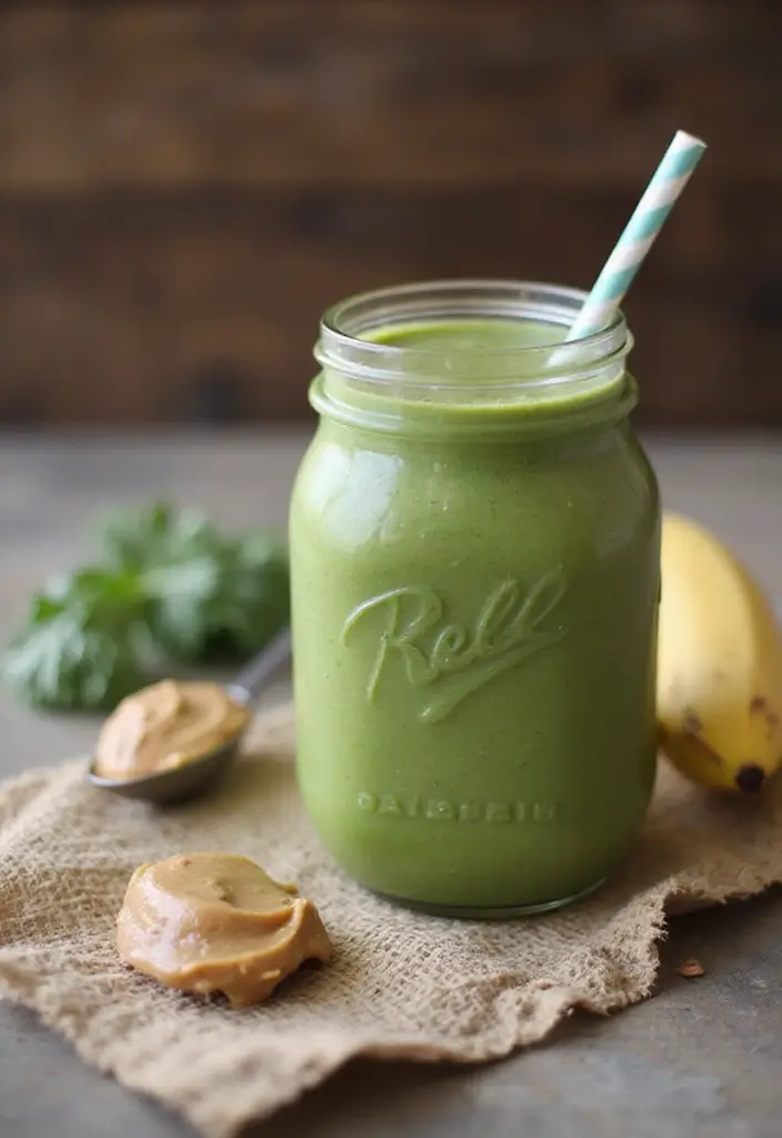 27 Banana Kale Smoothie Recipes for a Nutrient-Packed Drink 82 27 Banana Kale Smoothie Recipes for a Nutrient-Packed Drink - 16. Nut Butter Banana Kale Smoothie