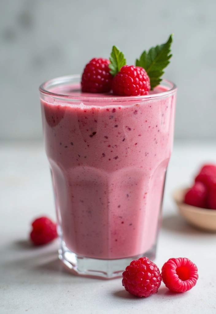 27 Banana Kale Smoothie Recipes for a Nutrient-Packed Drink 132 27 Banana Kale Smoothie Recipes for a Nutrient-Packed Drink - 24. Raspberry Banana Kale Smoothie