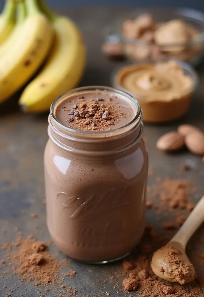 27 Banana Kale Smoothie Recipes for a Nutrient-Packed Drink 139 27 Banana Kale Smoothie Recipes for a Nutrient-Packed Drink - 25. Chocolate Peanut Butter Banana Kale Smoothie
