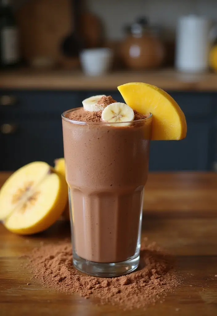 27 Banana and Mango Smoothie Recipes That Taste Like Summer in a Glass 81 27 Banana and Mango Smoothie Recipes That Taste Like Summer in a Glass - 13. Chocolate Banana Mango Smoothie