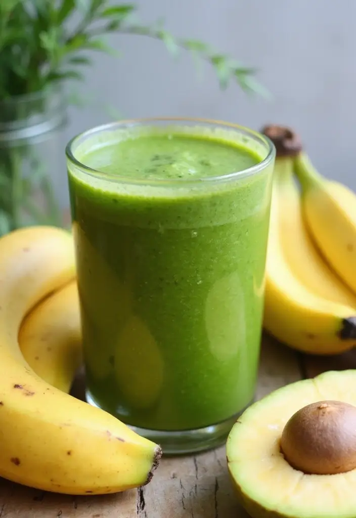27 Banana and Mango Smoothie Recipes That Taste Like Summer in a Glass 107 27 Banana and Mango Smoothie Recipes That Taste Like Summer in a Glass - 17. Mango Banana Detox Smoothie