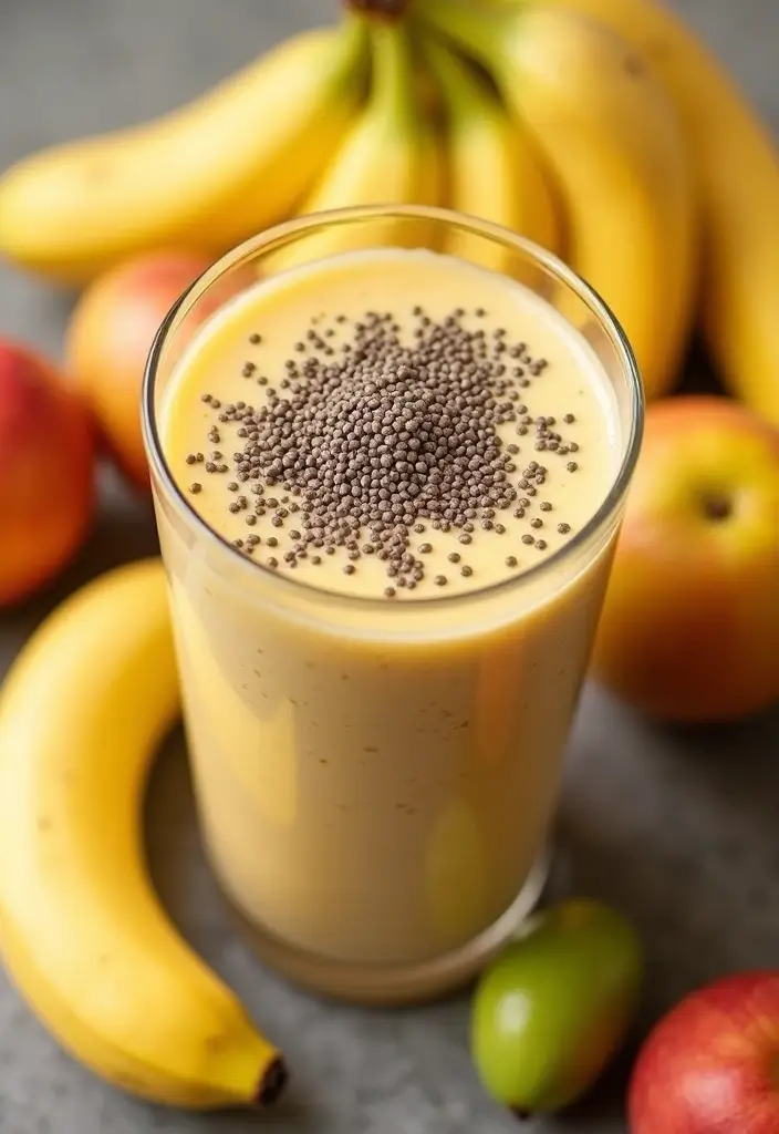 27 Banana and Mango Smoothie Recipes That Taste Like Summer in a Glass 29 27 Banana and Mango Smoothie Recipes That Taste Like Summer in a Glass - 5. Mango Banana Chia Seed Smoothie
