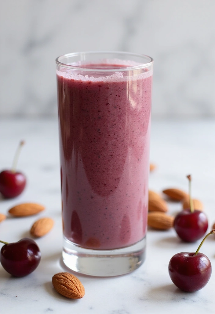 27 Belly Fat Smoothie Recipes That Support a Leaner Body 99 27 Belly Fat Smoothie Recipes That Support a Leaner Body - 15. Cherry Almond Smoothie