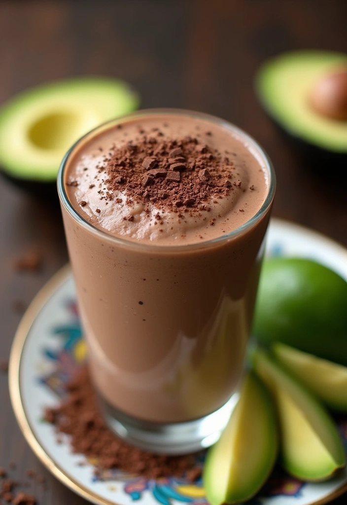 27 Belly Fat Smoothie Recipes That Support a Leaner Body 125 27 Belly Fat Smoothie Recipes That Support a Leaner Body - 19. Chocolate Avocado Smoothie